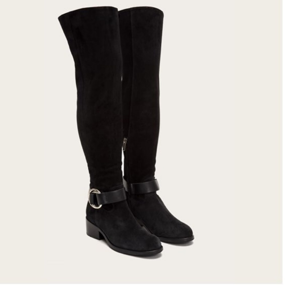 New Frye Harness Over the Knee Suede Boot